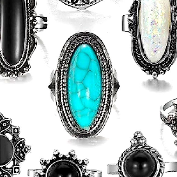 ⭐️NWT⭐️ Large Turquoise Sterling Ring - Picture 3 of 6